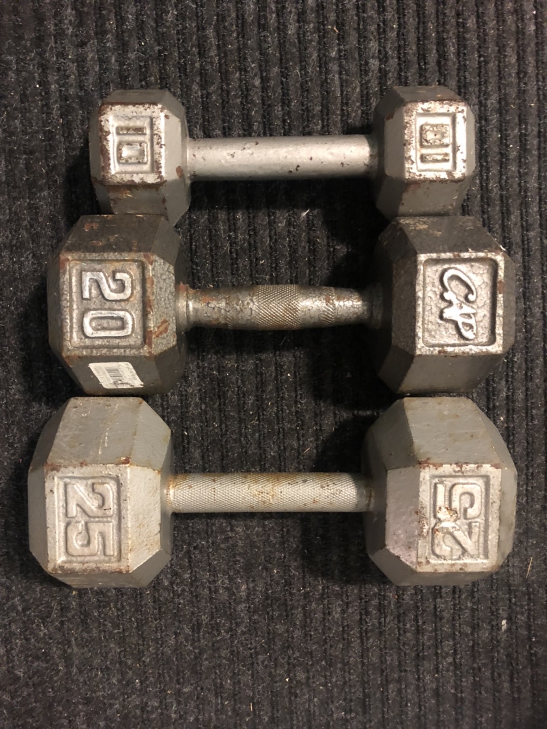 10-20-25 lbs single dumbbell thumbnail