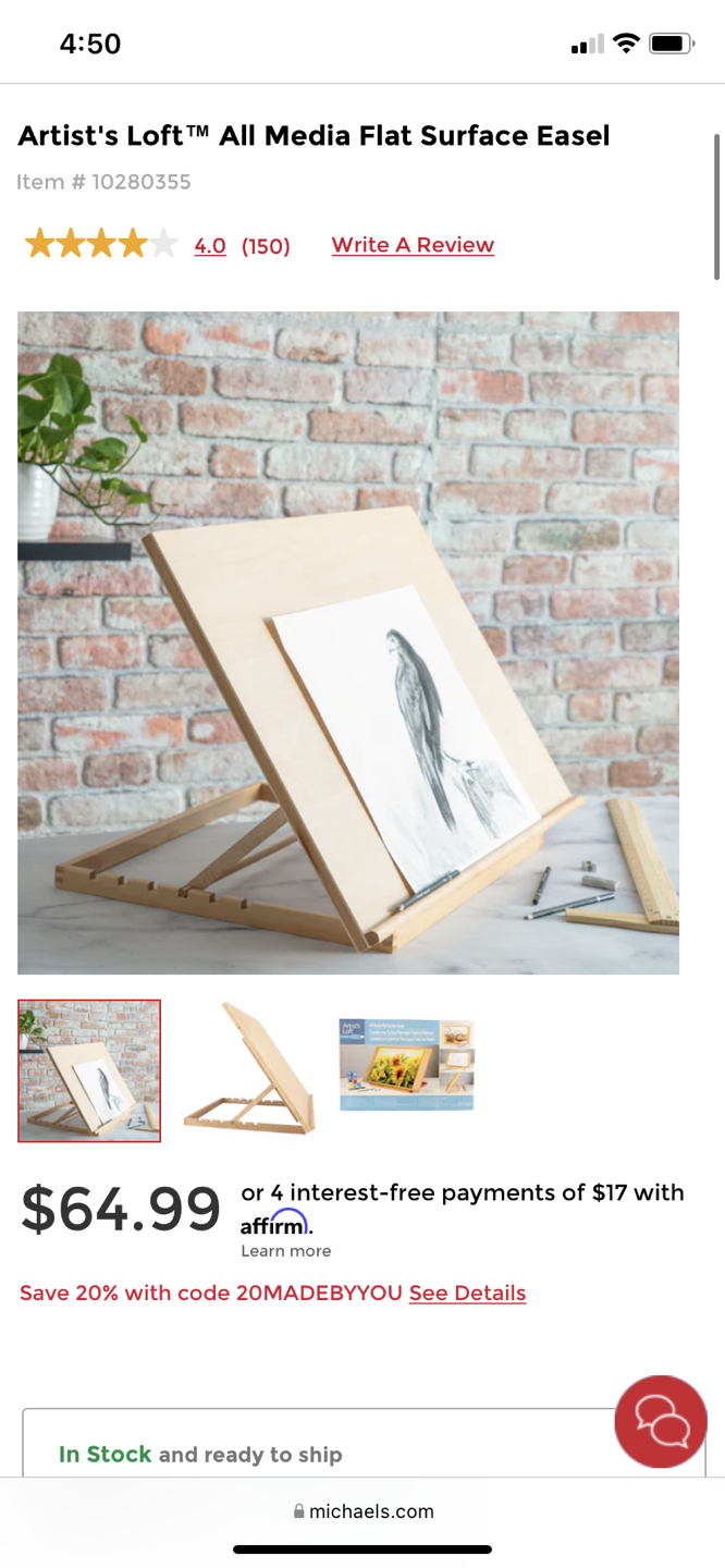 Portable Wooden Easel - photo 4