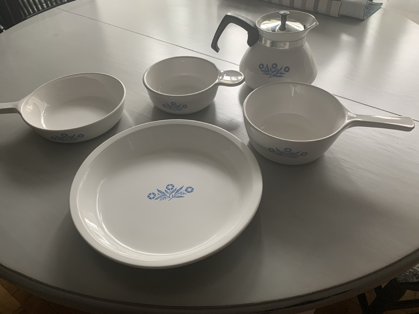 Corningware Cornflower Pattern Set of 5 Dishes