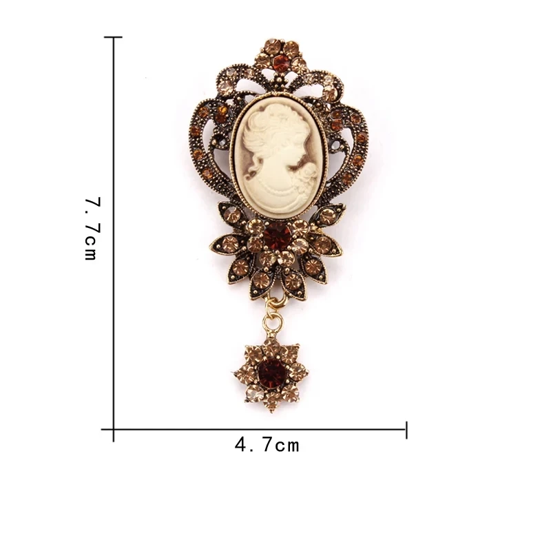 Brand New Vintage style Crystal Rhinestone Brooches image indicator(3)