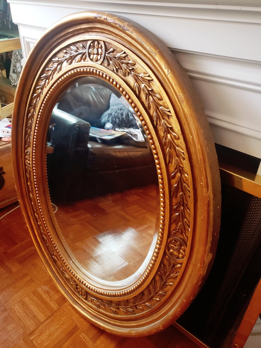 oval mirror 43x36" - photo 2