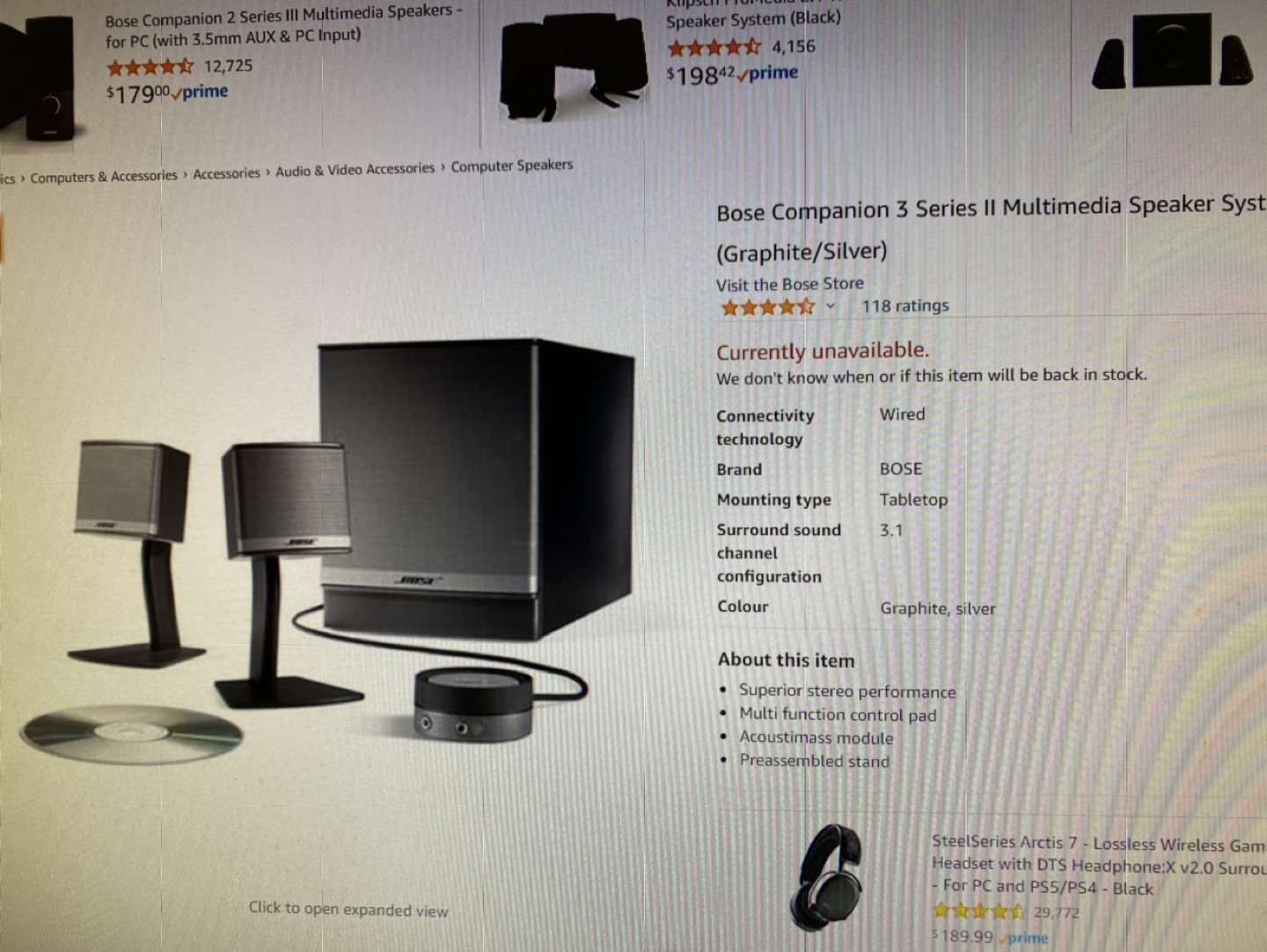 Bose companion 3 series 2 thumbnail