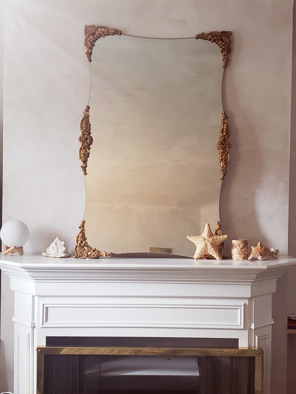 very large antique mirror