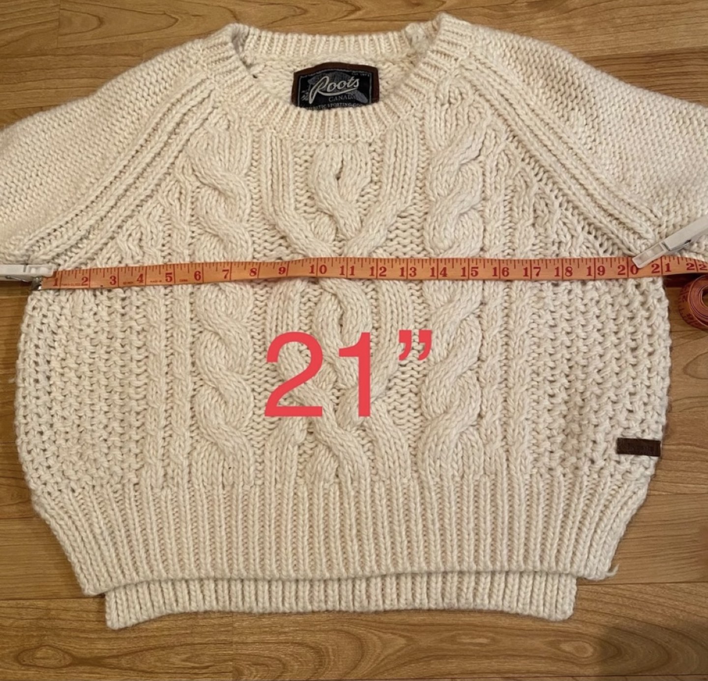 Roots Crop Bulky Sweater, Off-white image indicator(5)