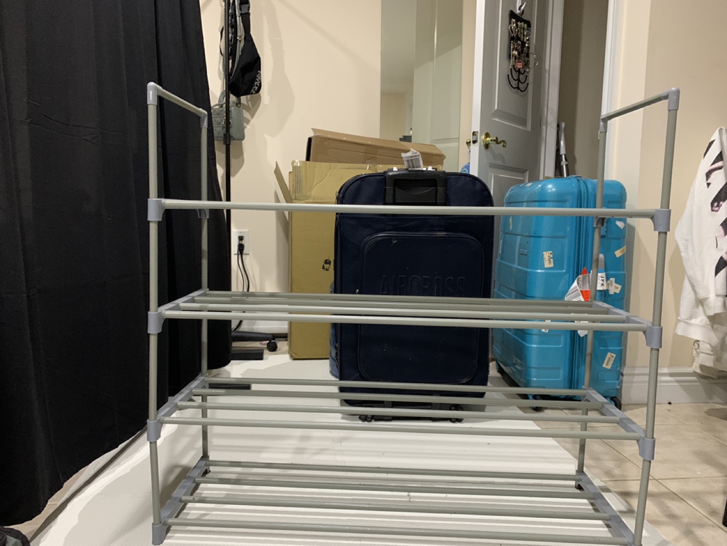 Shoe Rack, 4-Tier Shoe Organizer