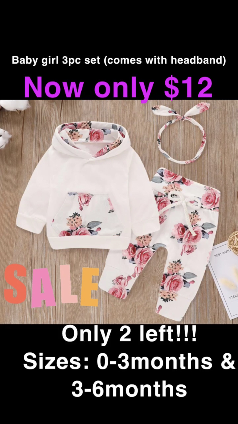 Baby girl 3pc set thumbnail