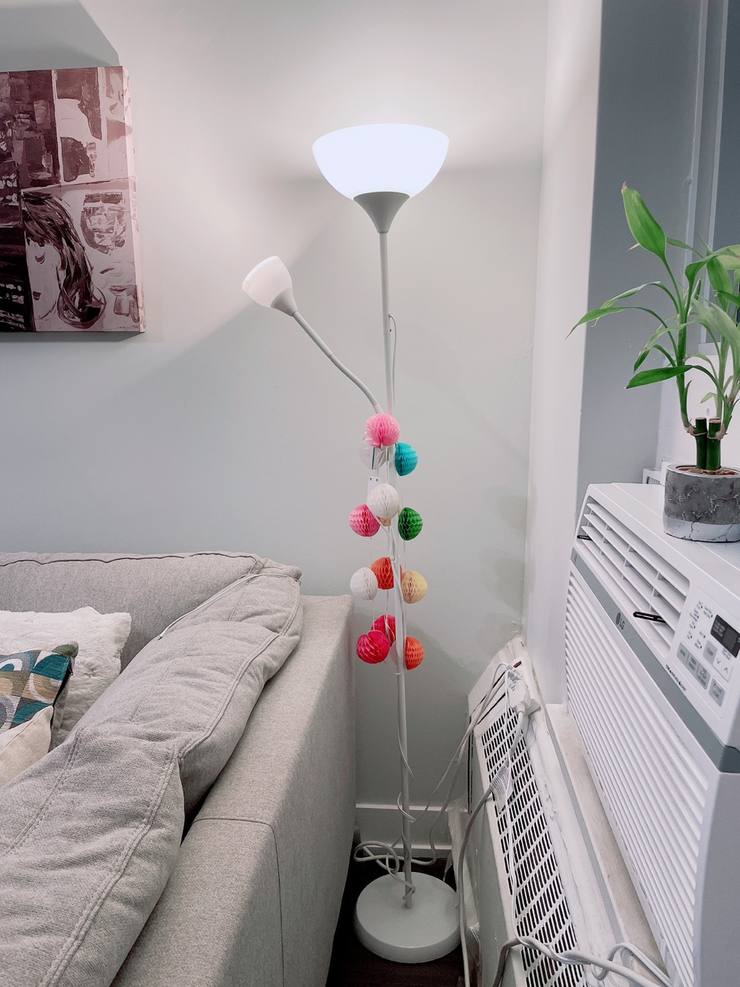 Beautiful yellow lamp with 2bulbs - photo 3