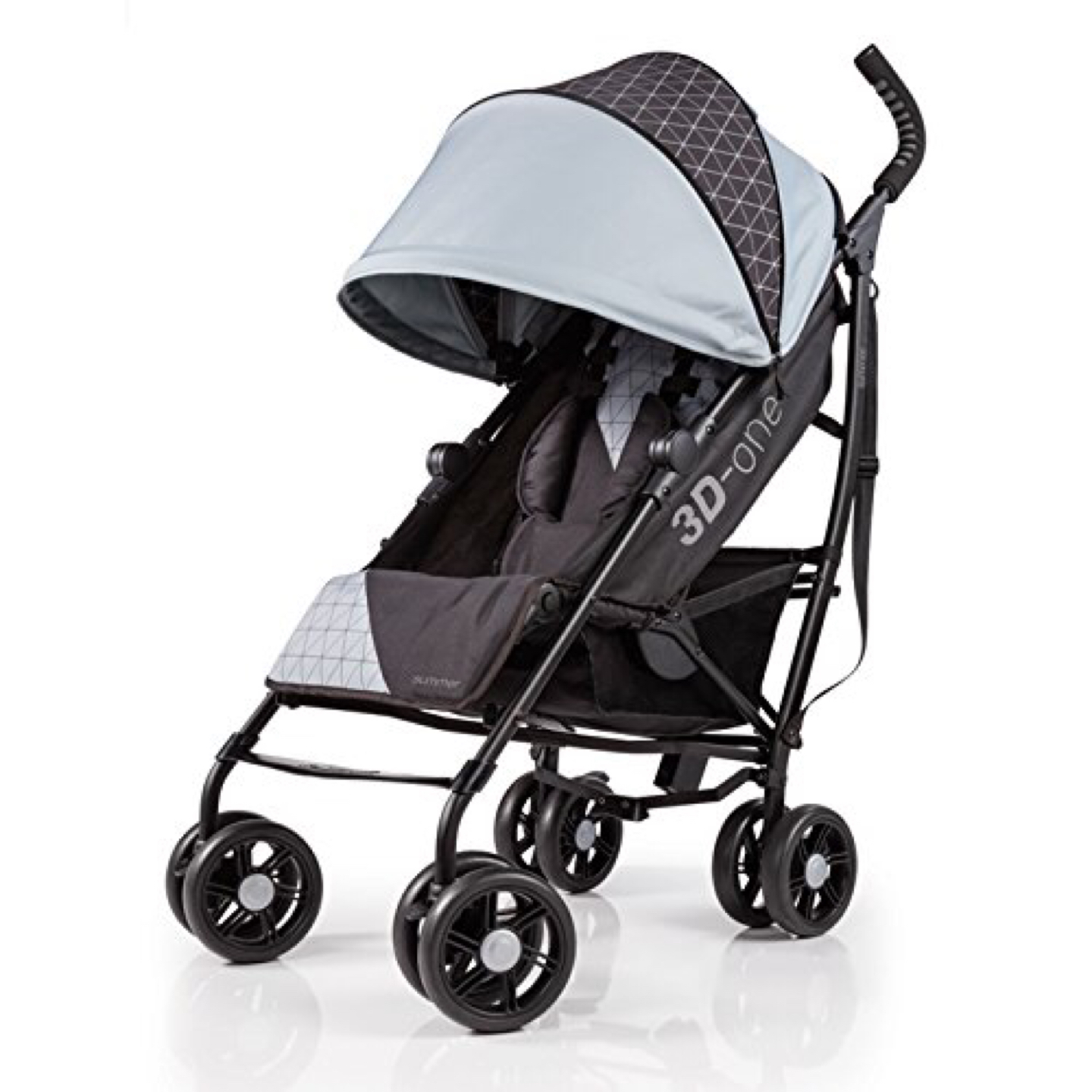 Summer Infant 3D1 Black & Grey Stroller - Like New