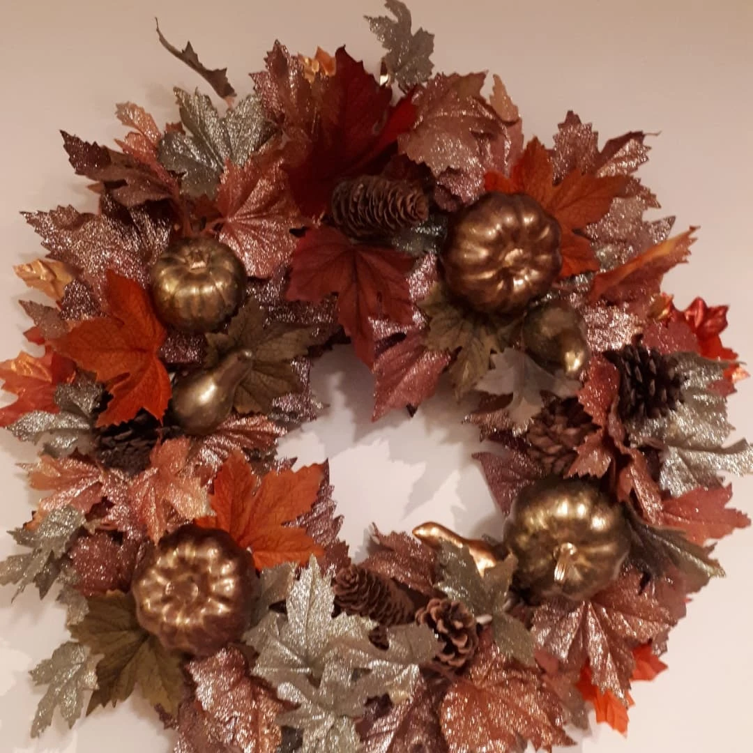 Autumn Metallic Wreath thumbnail