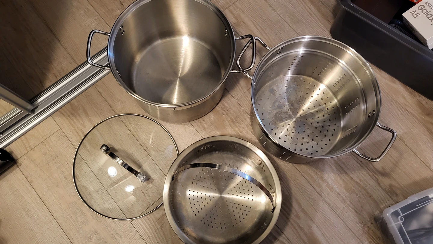 stainless 3 set steamer pot - photo 3