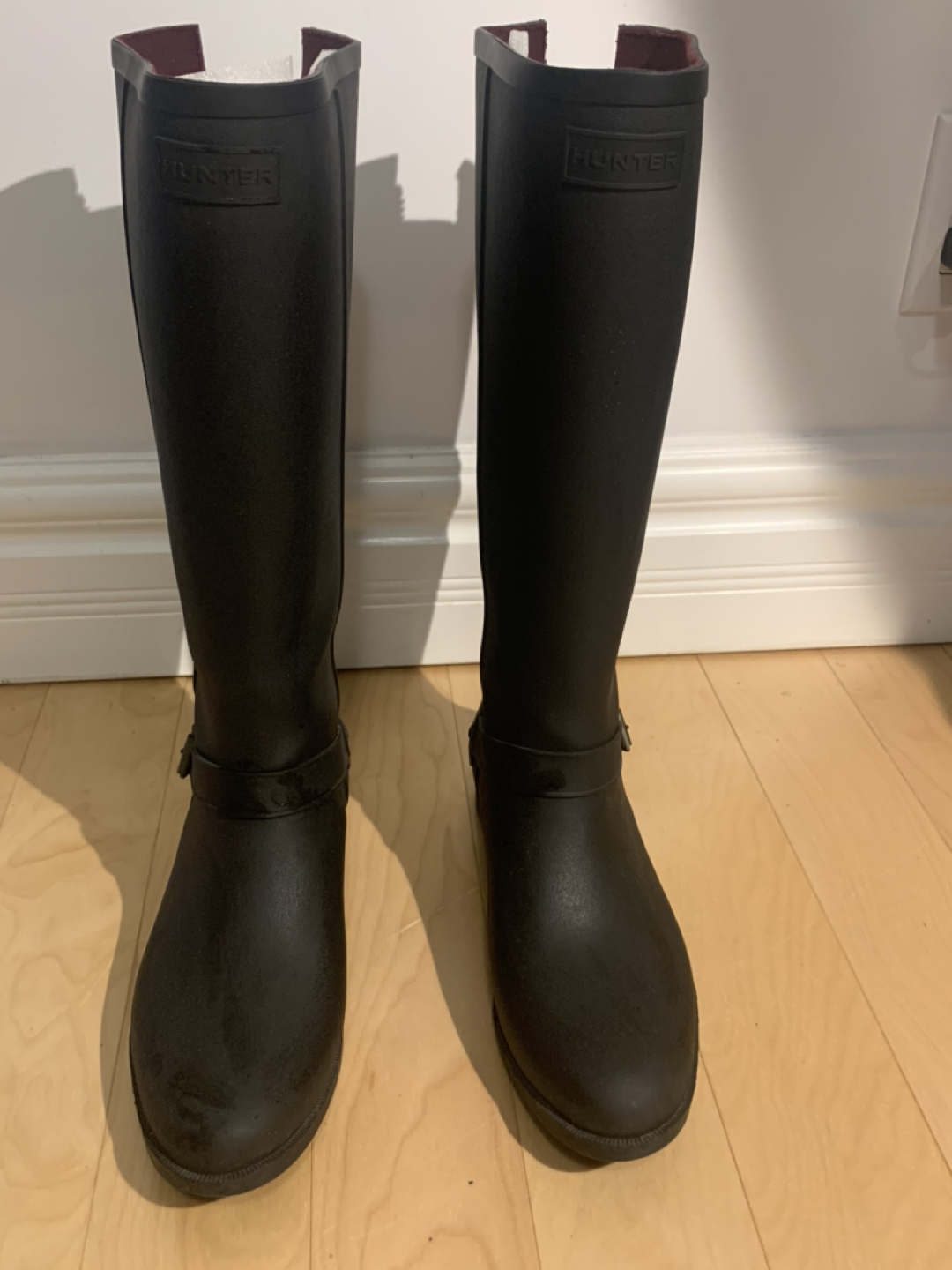 Hunter Boots size 10 with back zipper thumbnail