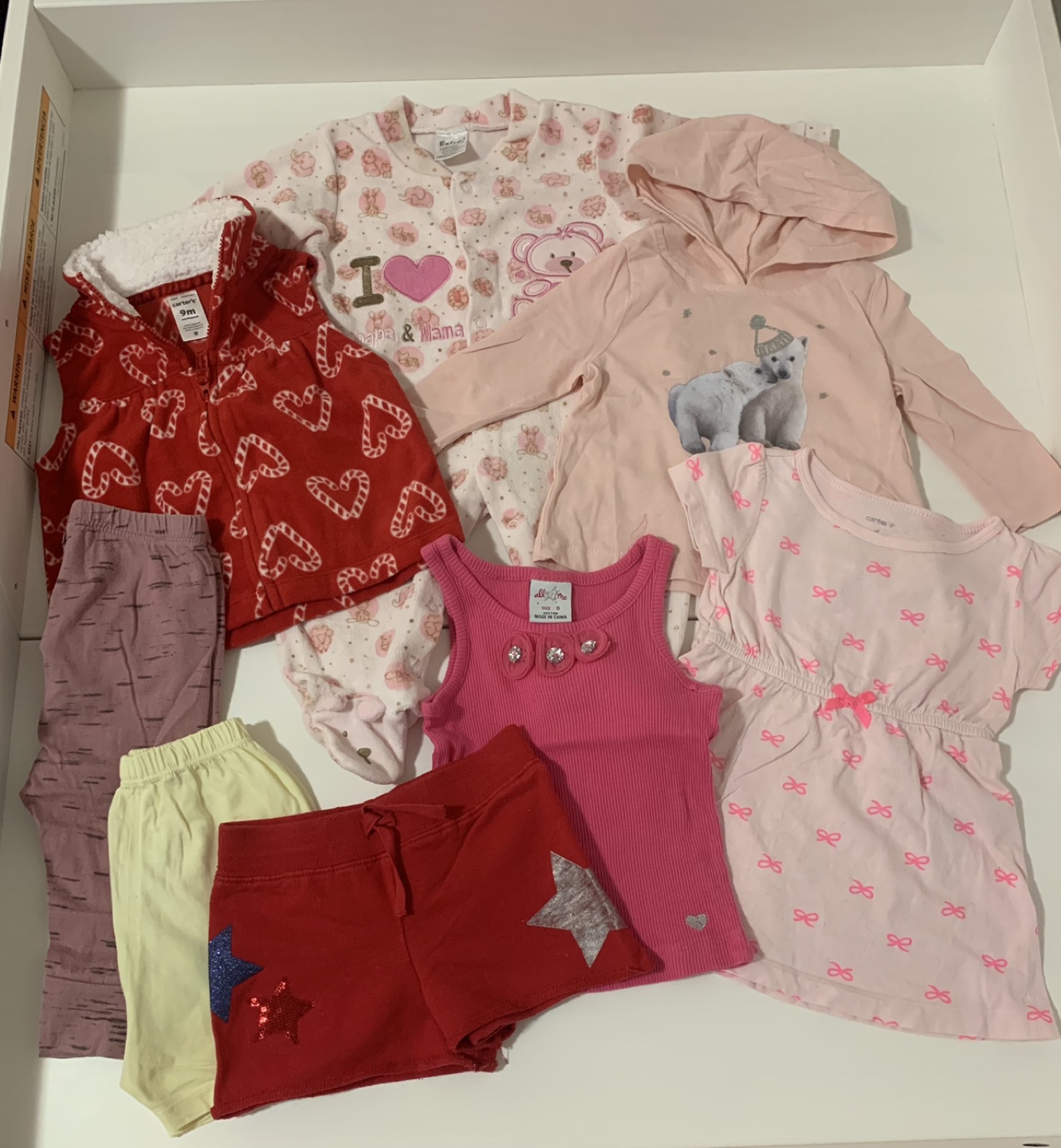#freecycle FREE baby girl clothings (6-12m) thumbnail