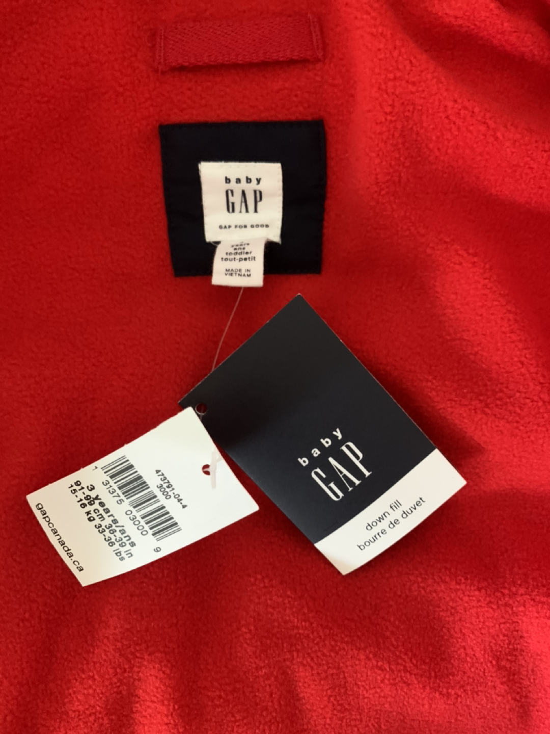 New Baby gap toddler jacket - 3 T image indicator(6)