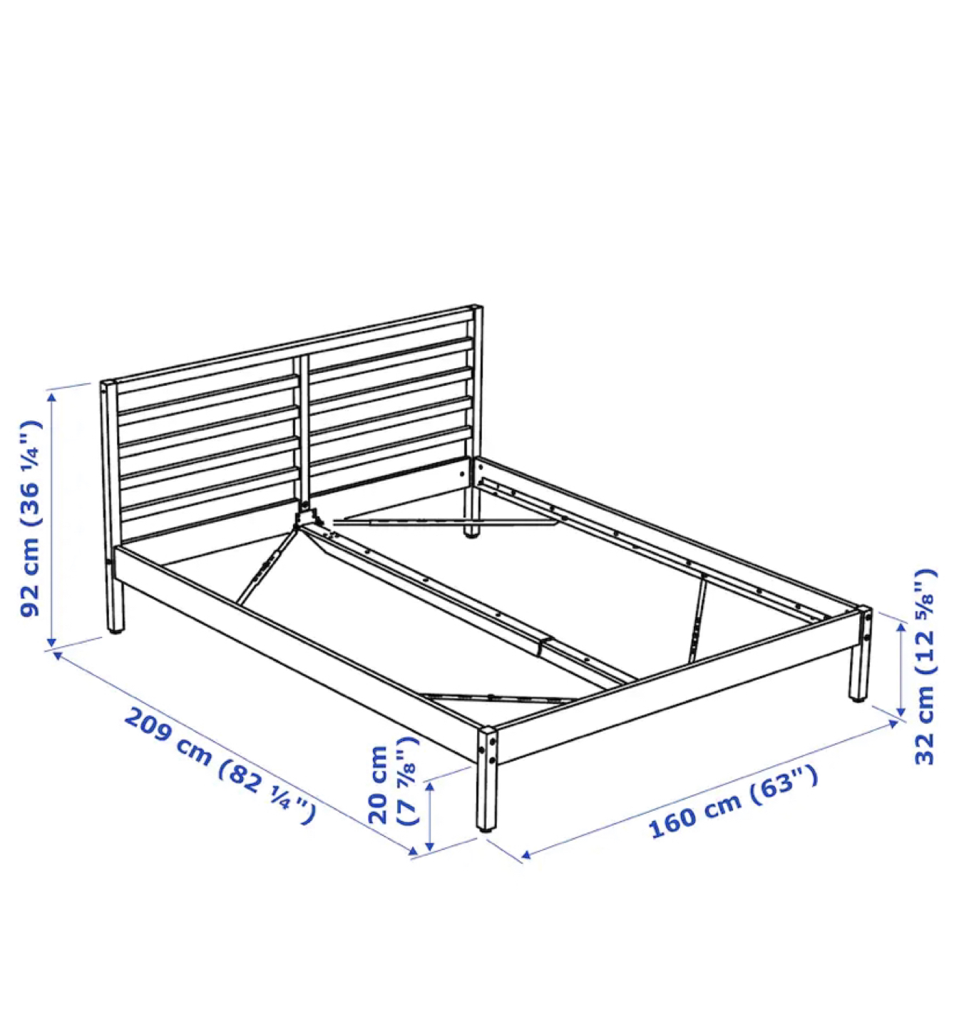 Tarva Ikea Bed Frame with Matress - photo 4