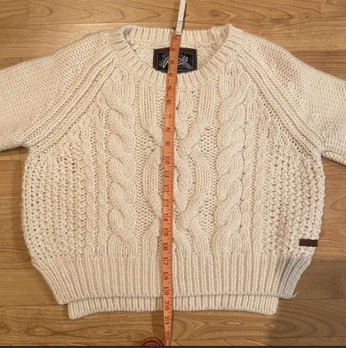 Roots Crop Bulky Sweater, Off-white image indicator(4)