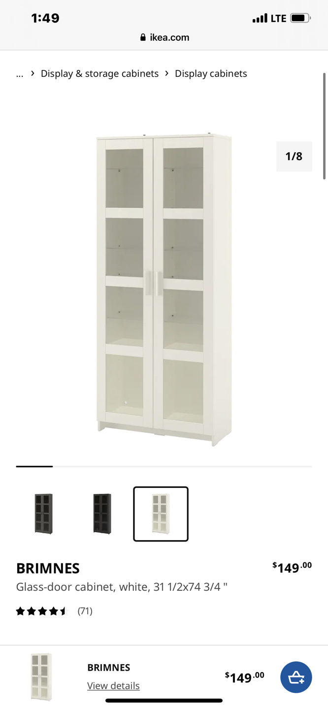 ikea glass cabinet - photo 2