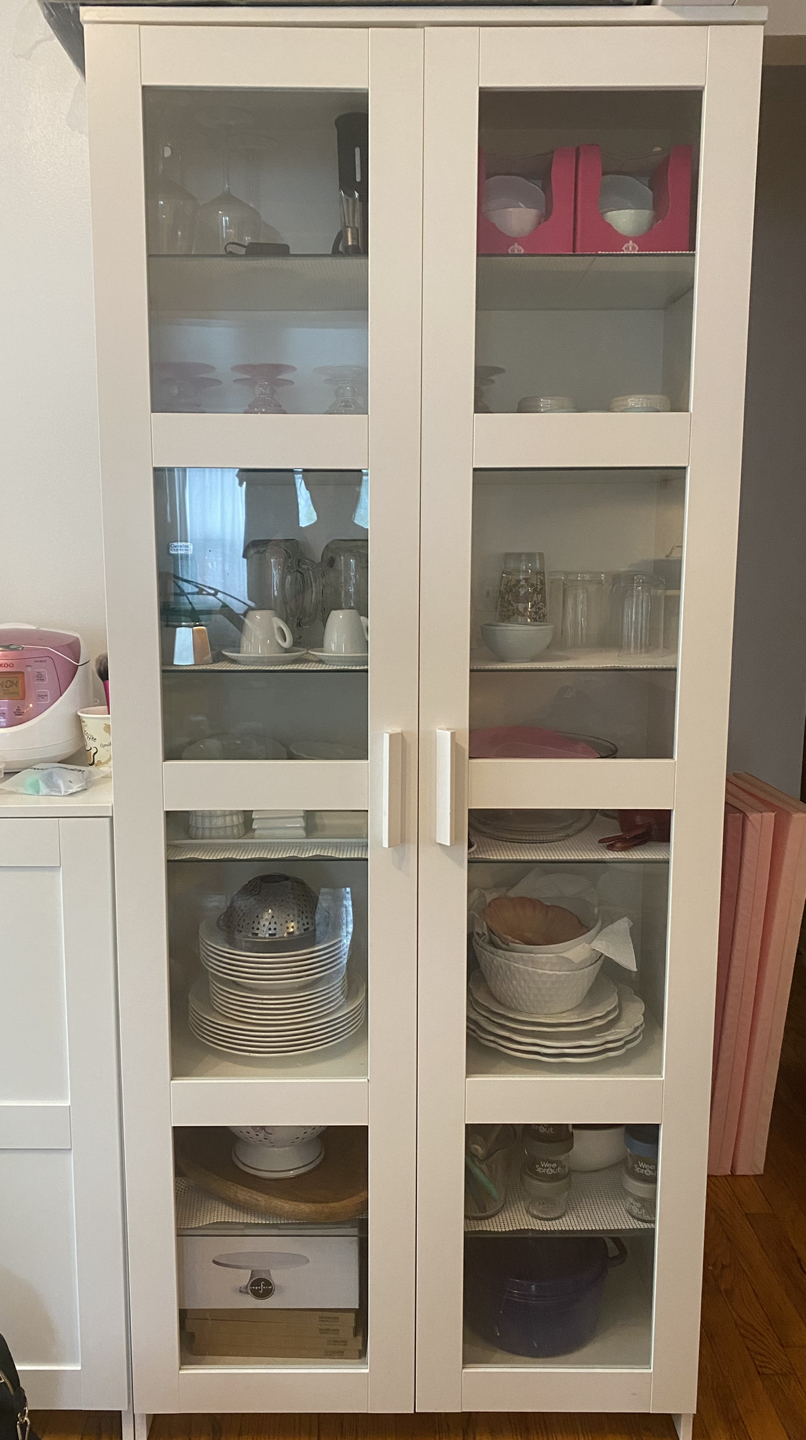 ikea glass cabinet