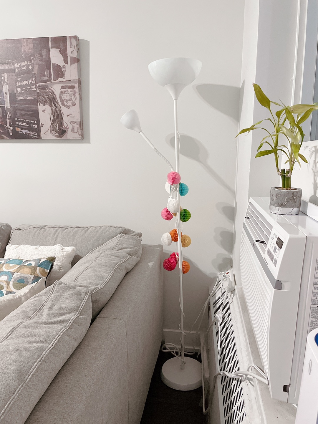 Beautiful yellow lamp with 2bulbs - photo 5
