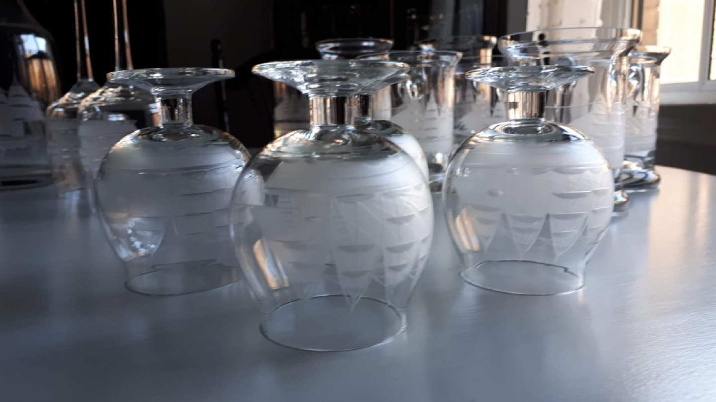 Vintage Romanian Crystal Glass Set - photo 5