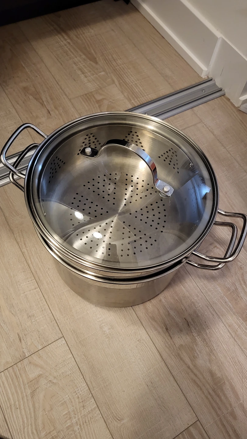 stainless 3 set steamer pot