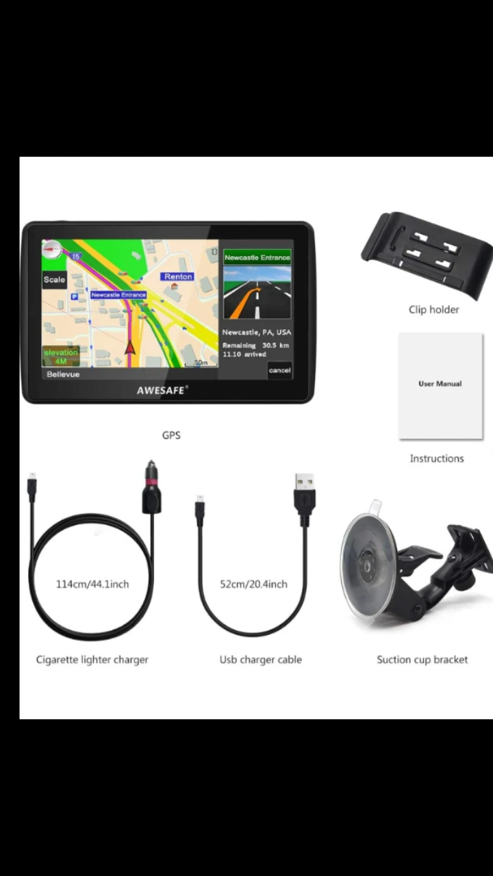 (AWESAFE, A6) BRAND NEW AND IN BOX CAR GPS NAVIGATION - photo 2