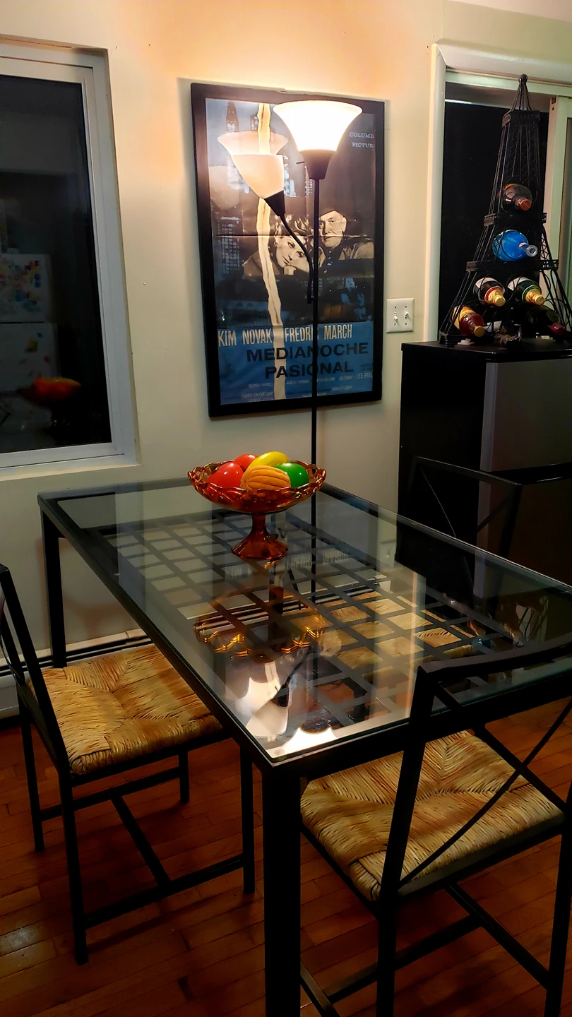 Dining table with three chairs - photo 2