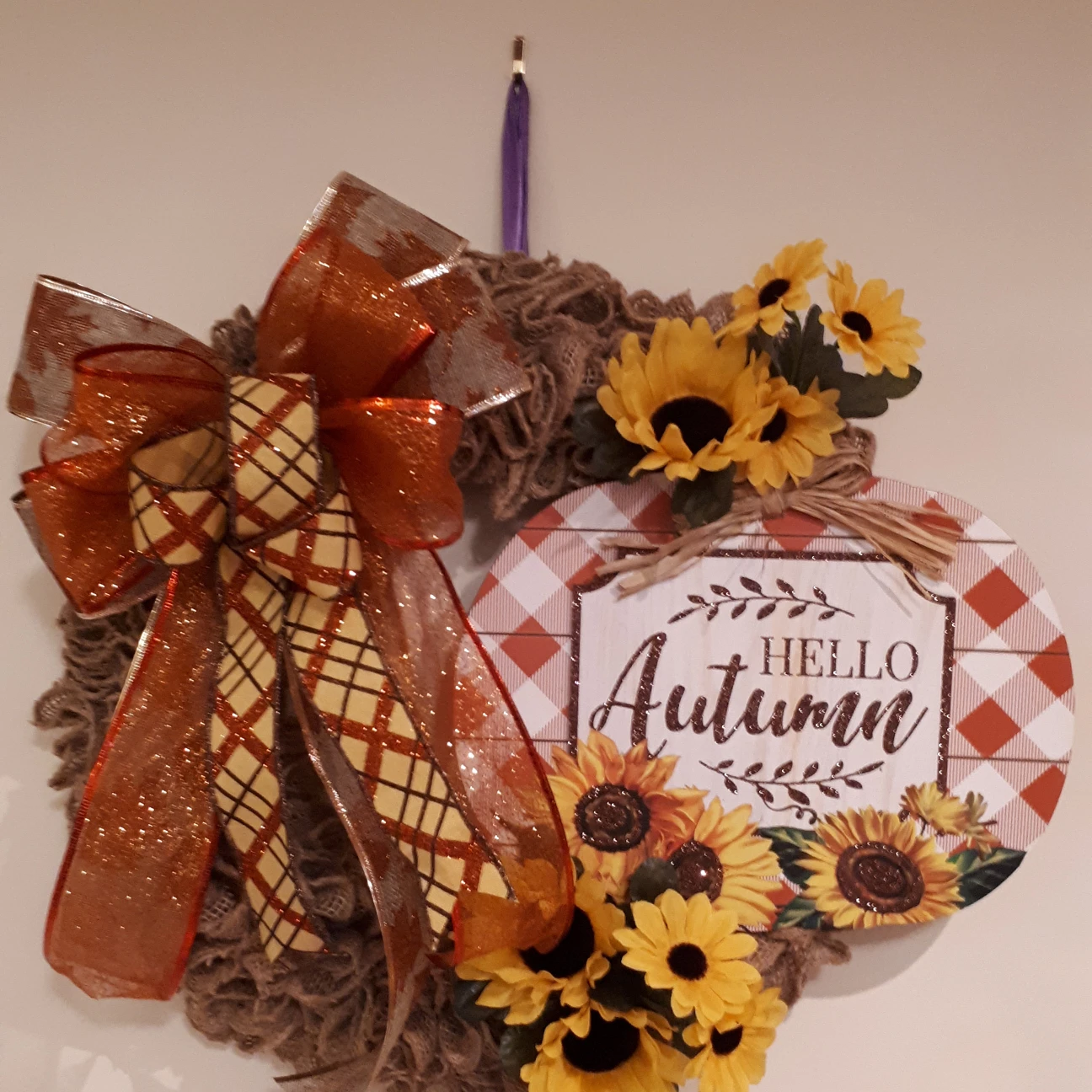 Autumn/Burlap Wreath thumbnail