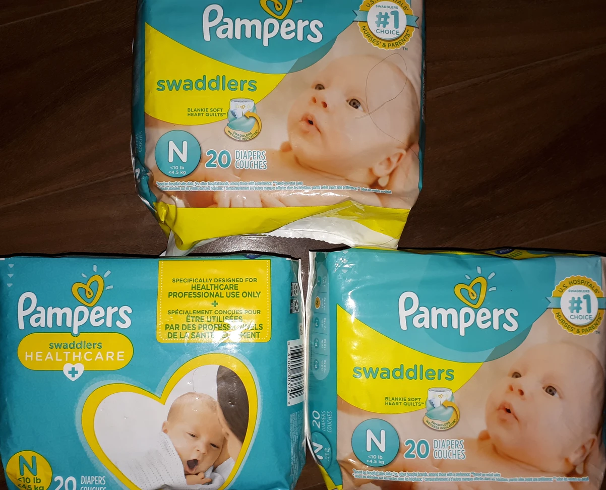 Brand new Pampers newborn diapers $7 ea or all 3 for $20 thumbnail