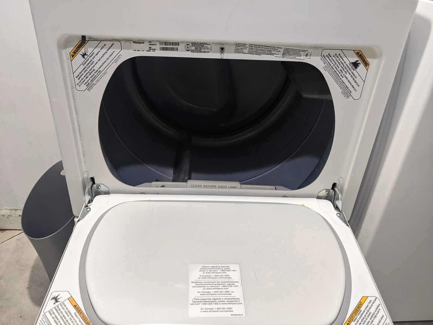 Whirlpool gas dryer - photo 3