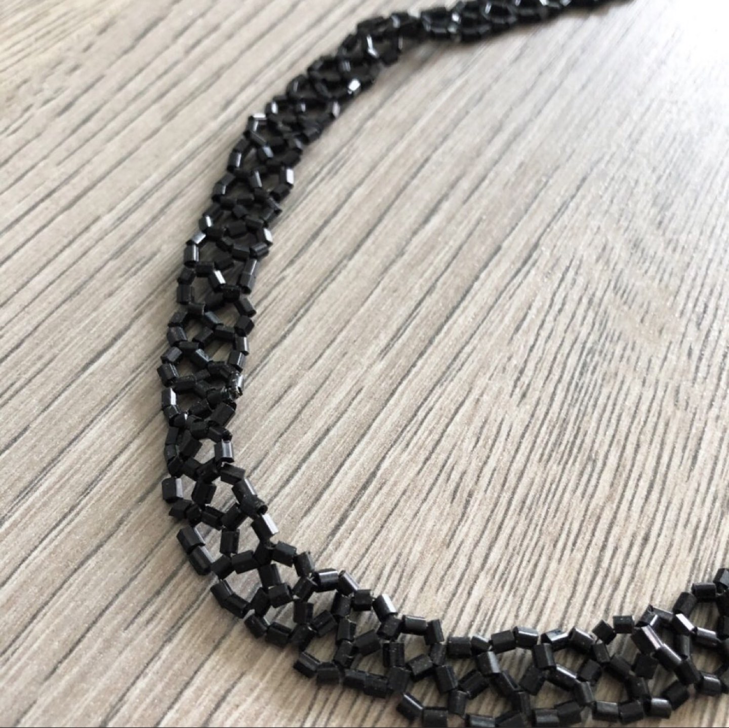 90s Vintage Black Vintage Chocker Necklace image indicator(2)