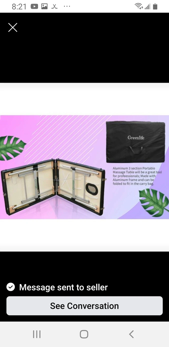 GreenLife Aluminum 84"L 3-Section Portable Bed - photo 3