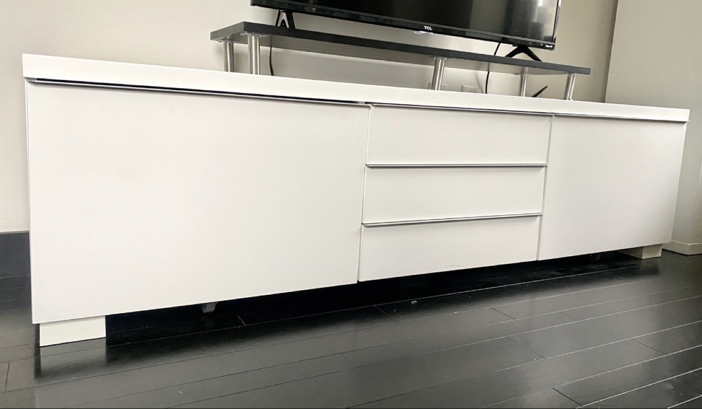 Tv Stand High Gloss White 70 7/8x16 1/8x19 1/4 " - photo 3