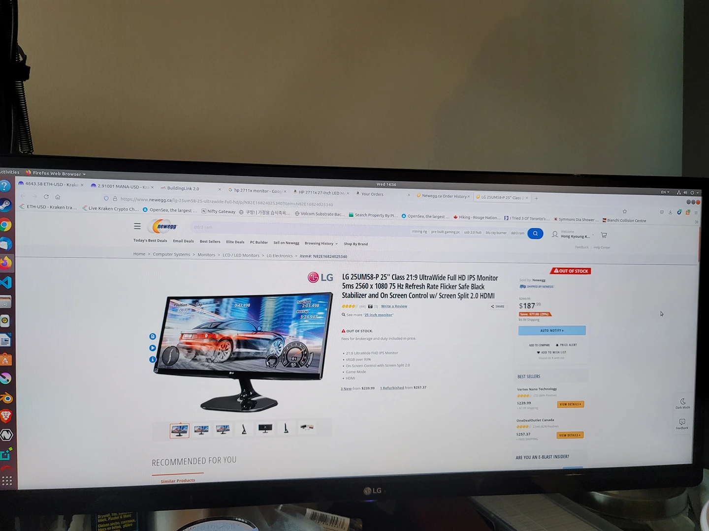 LG 25UM58-P 25" 21:9 UltraWide Full HD  5ms 2560 x 1080 75 Hz - photo 2