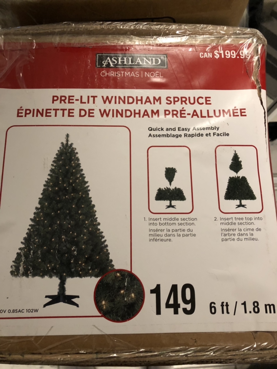 6 ft pre-lit Christmas tree - photo 2