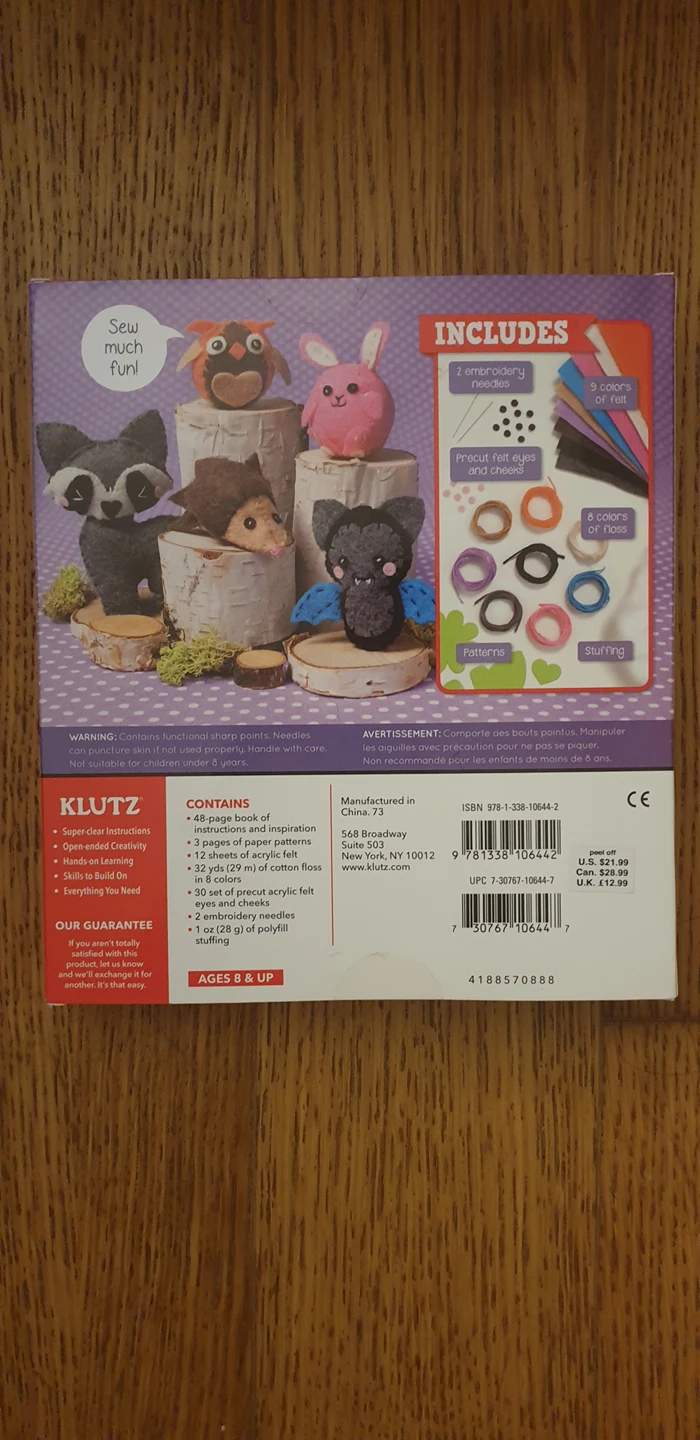 Klutz sew mini animals brand new - photo 2