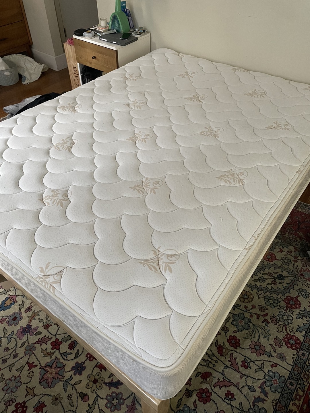Queen Bed Frame + Mattress thumbnail