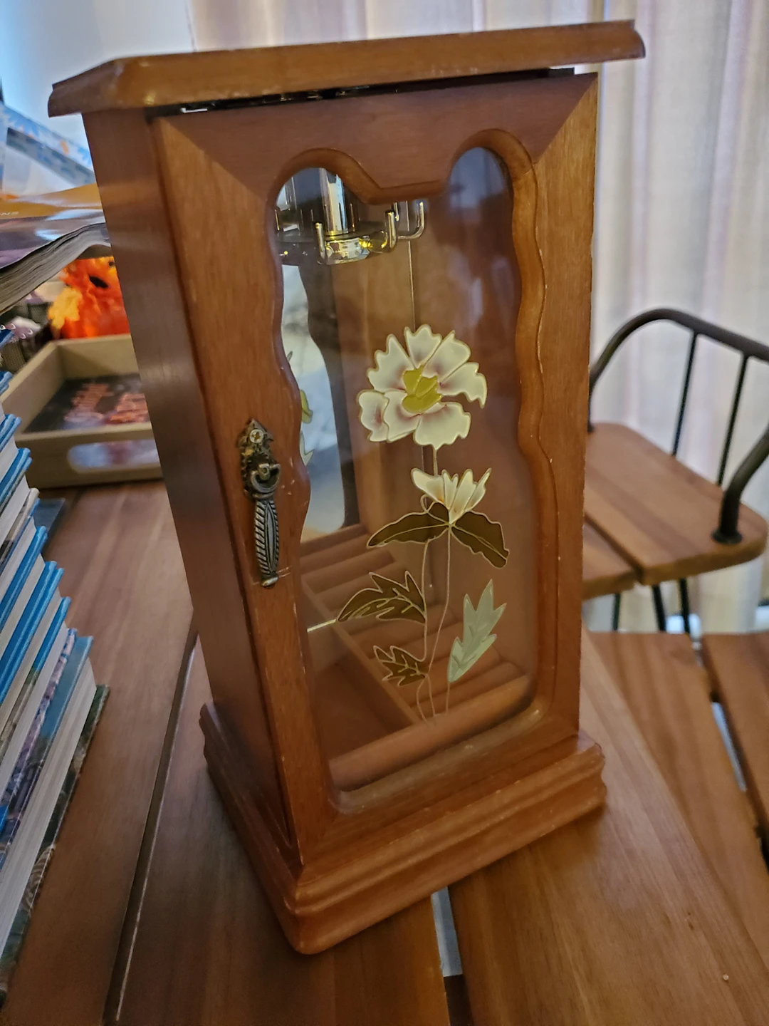 Vintage Wooden Dressar Top Armoire-Gunther Mele Jewelry Box - photo 3