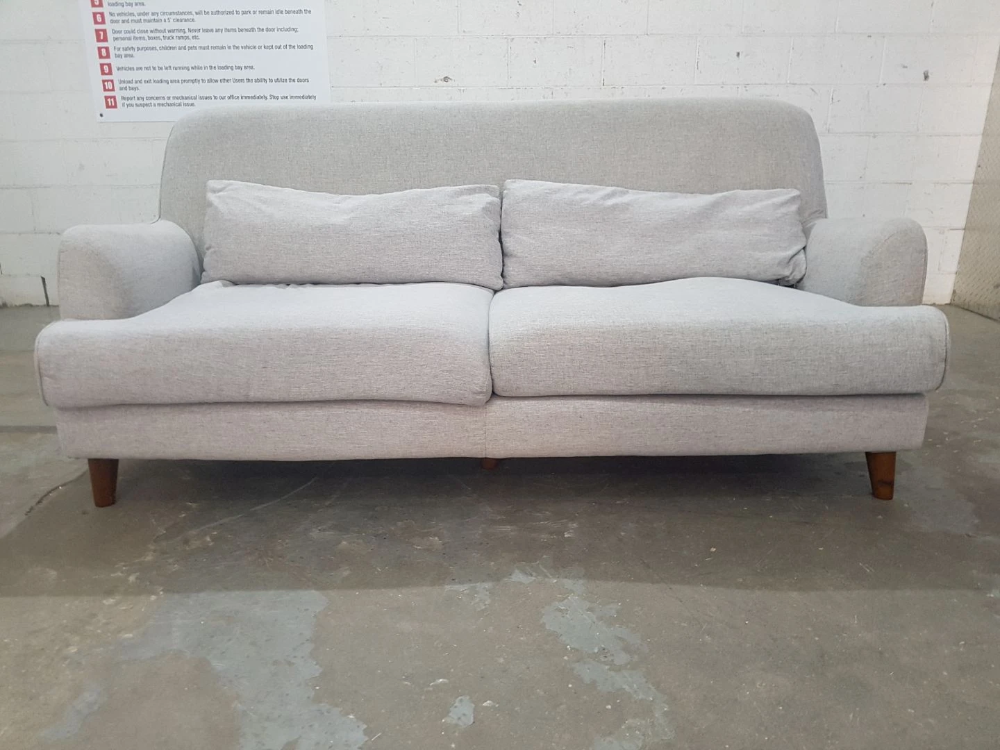 Light grey Structube couch for sale