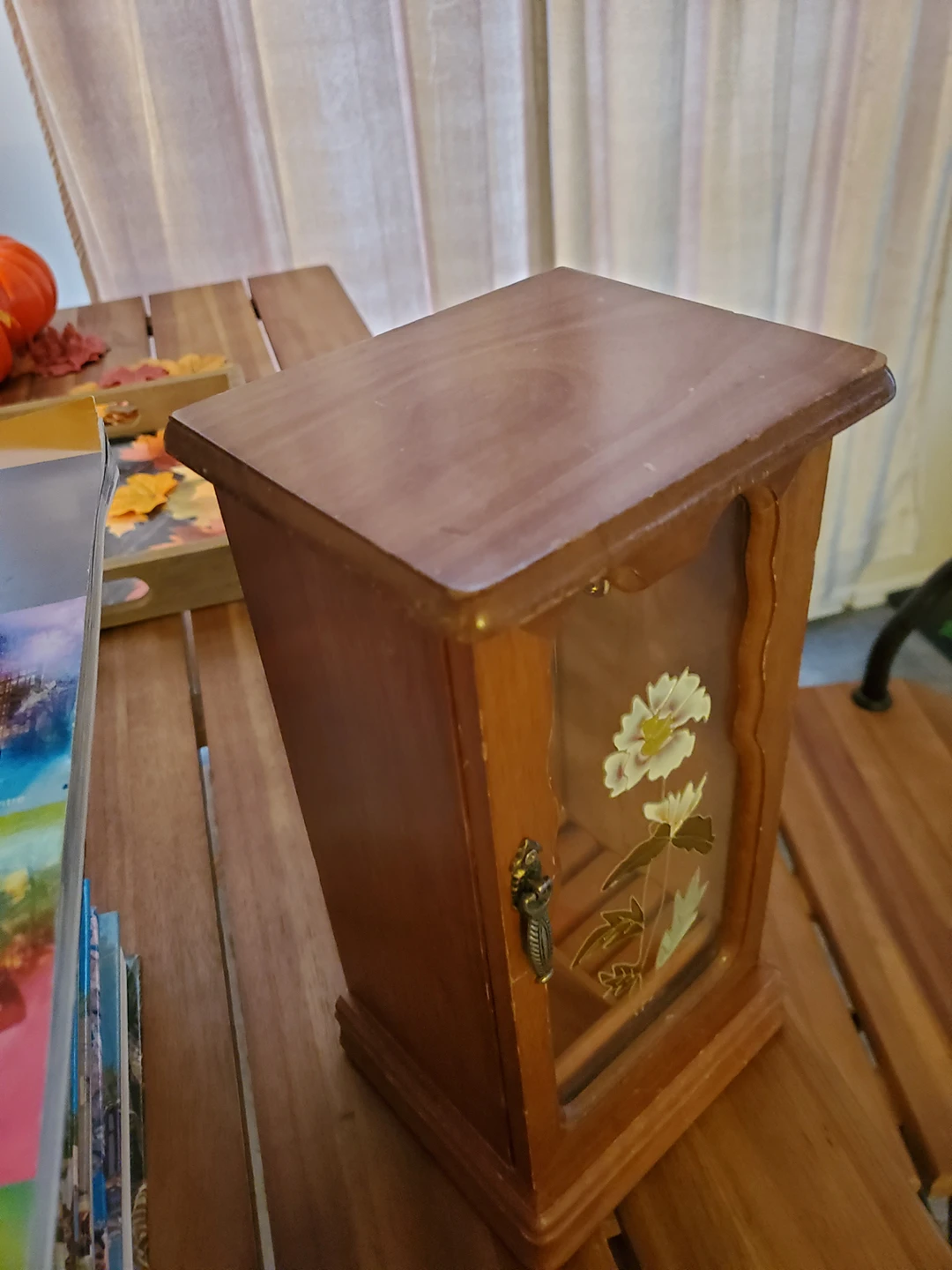 Vintage Wooden Dressar Top Armoire-Gunther Mele Jewelry Box - photo 5