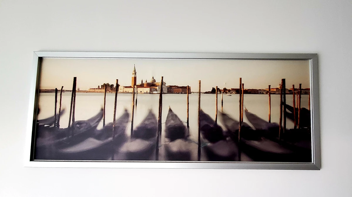 Ikea picture canvas with silver frames - Venezia #Willowdale thumbnail
