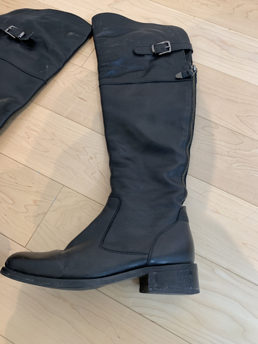 Black leather boots - photo 3