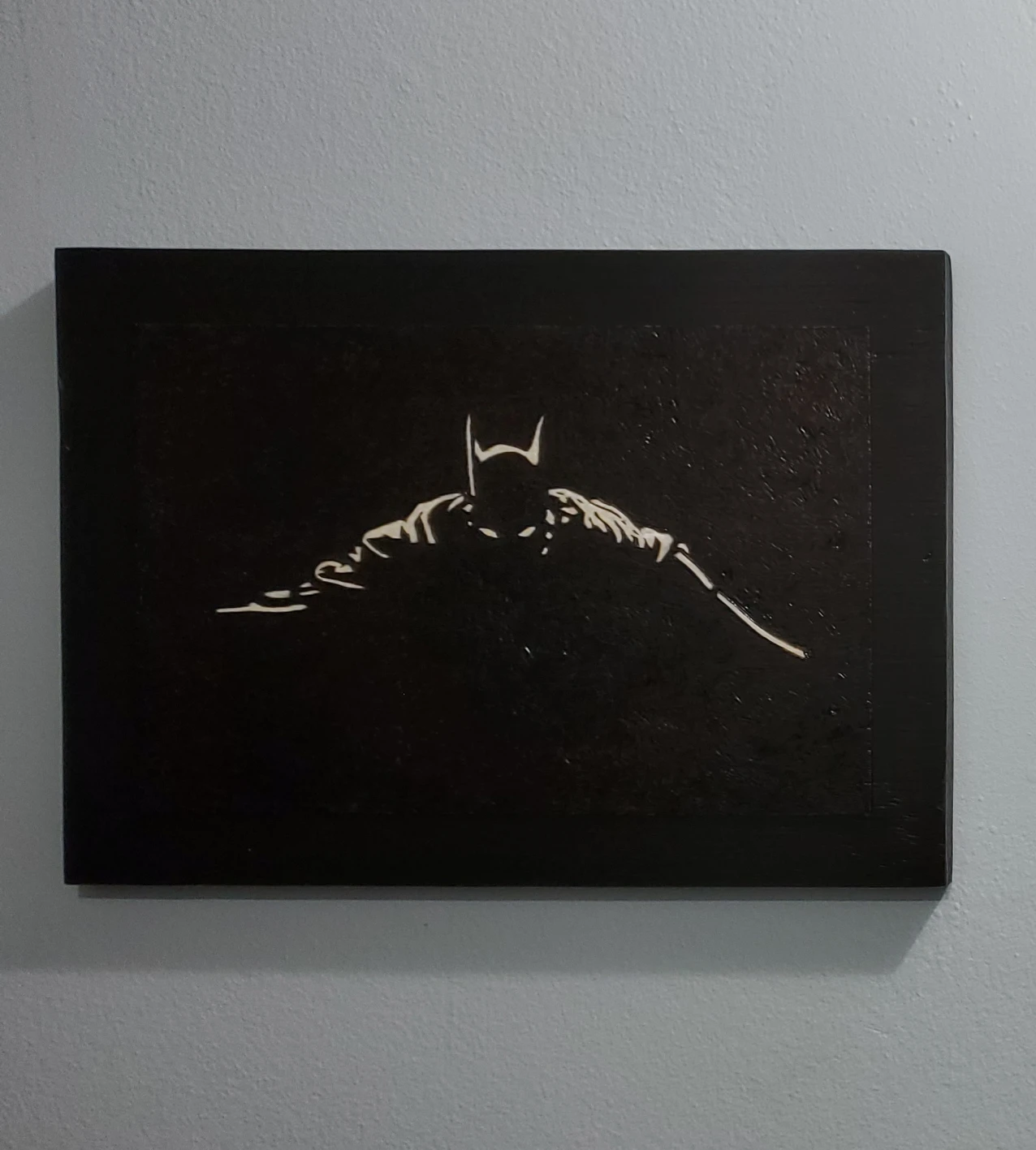 Hand Made Woodburning Art of Batman thumbnail
