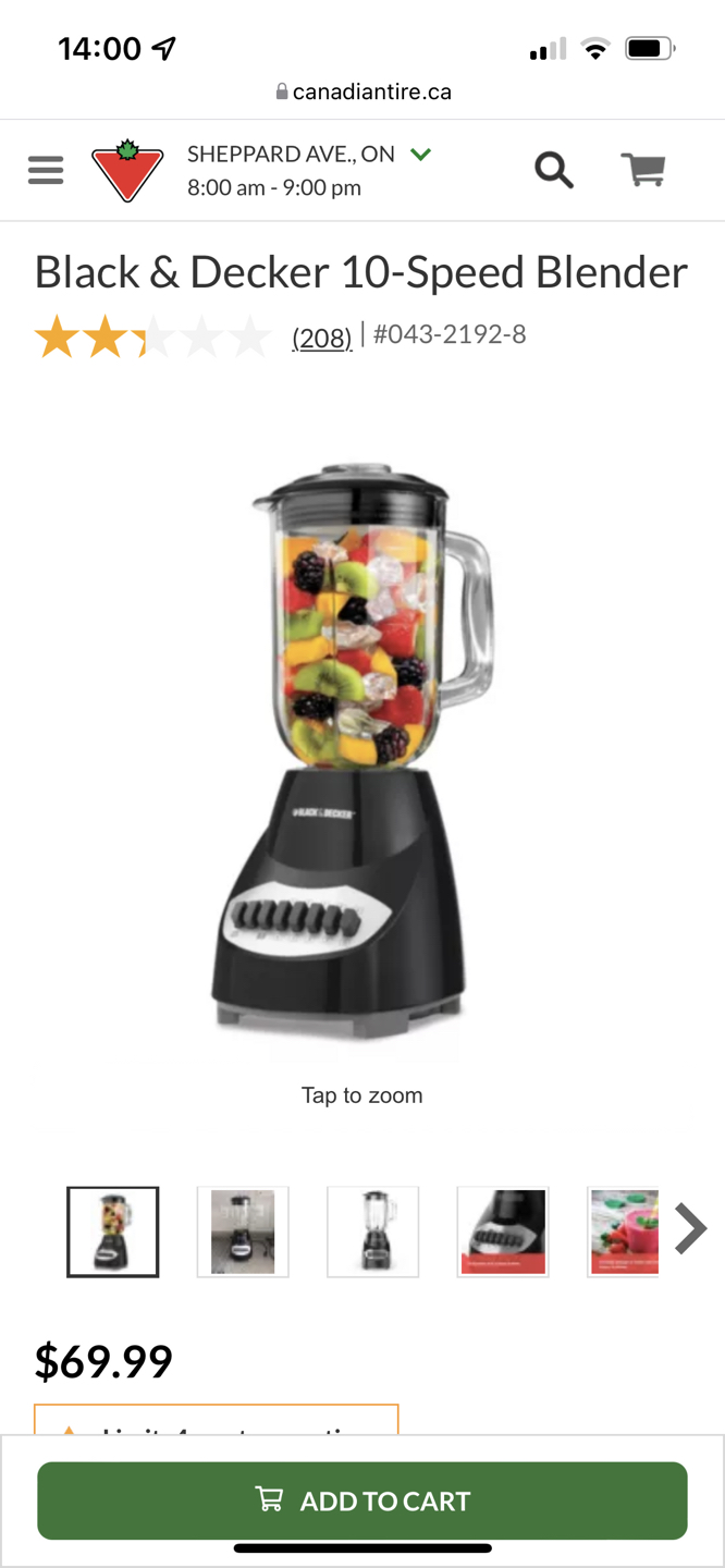 10 speed black n decker blender #Willowdale - photo 2