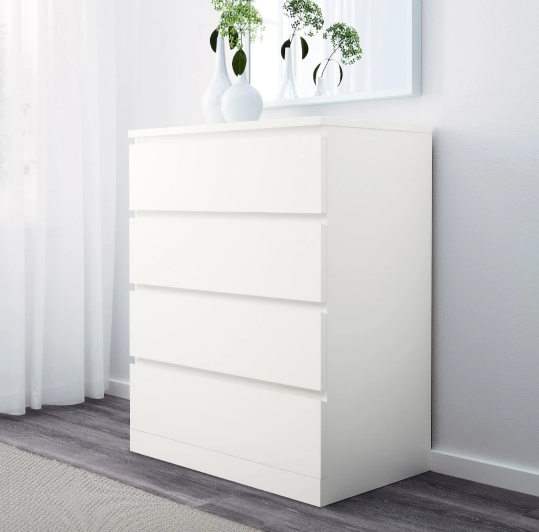 BNIB IKEA MALM CHEST OF  4 DRAWERS - 2 pieces thumbnail