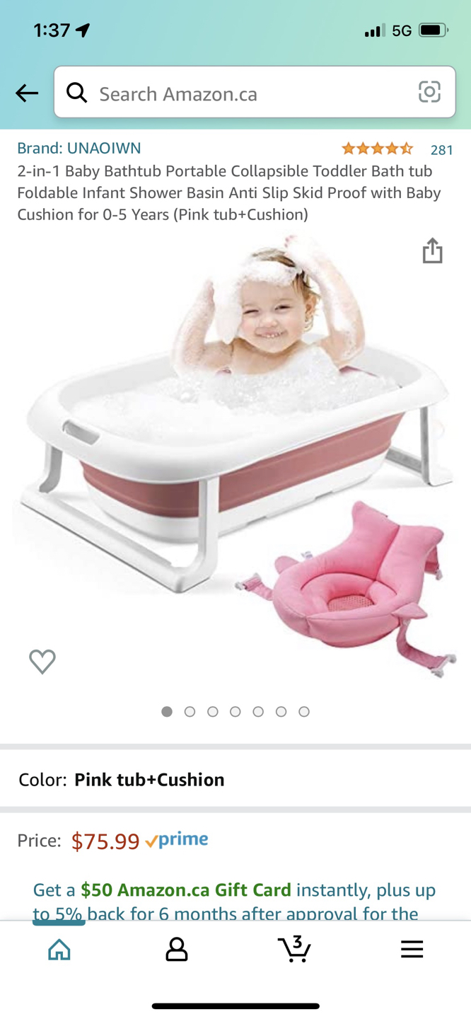 Baby bath tube