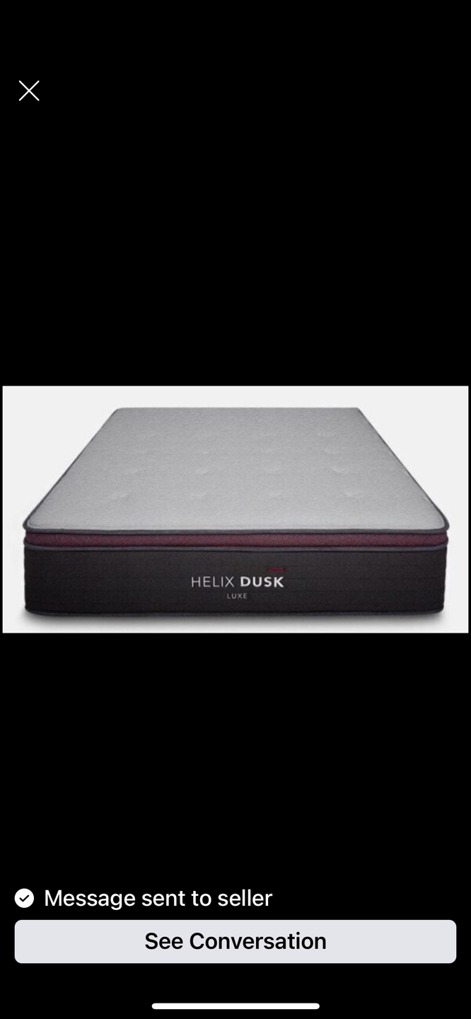 Helix Dusk Luxe Queen Mattress + Foundation. Medium firmness