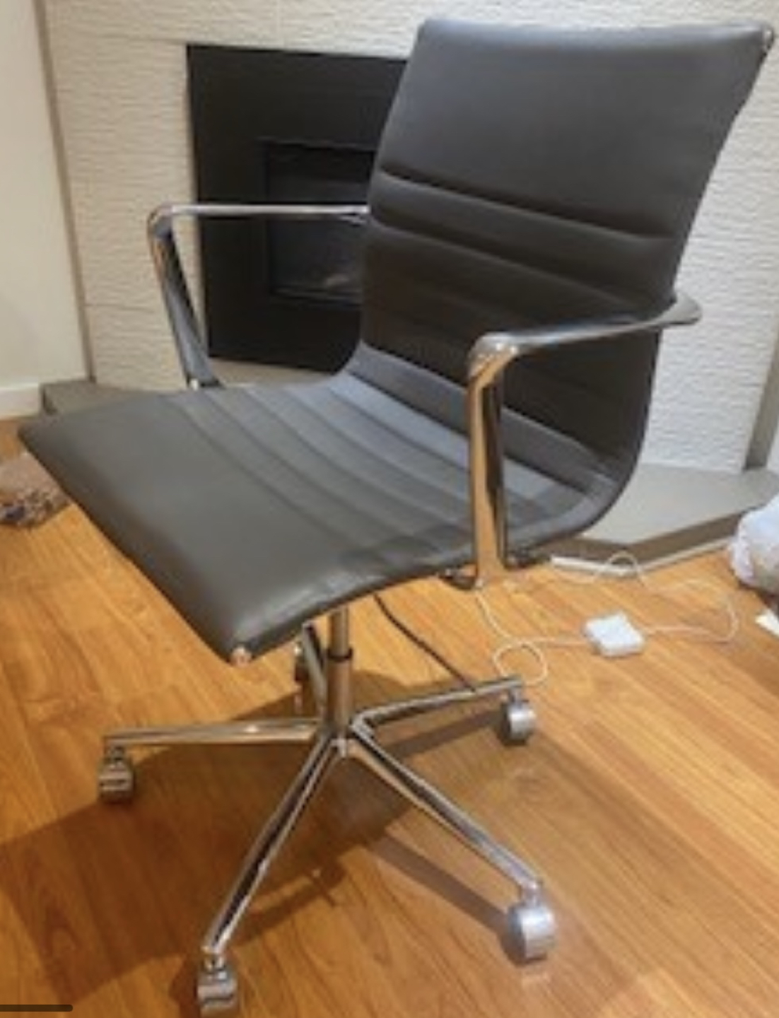 Grey Leather office Chair