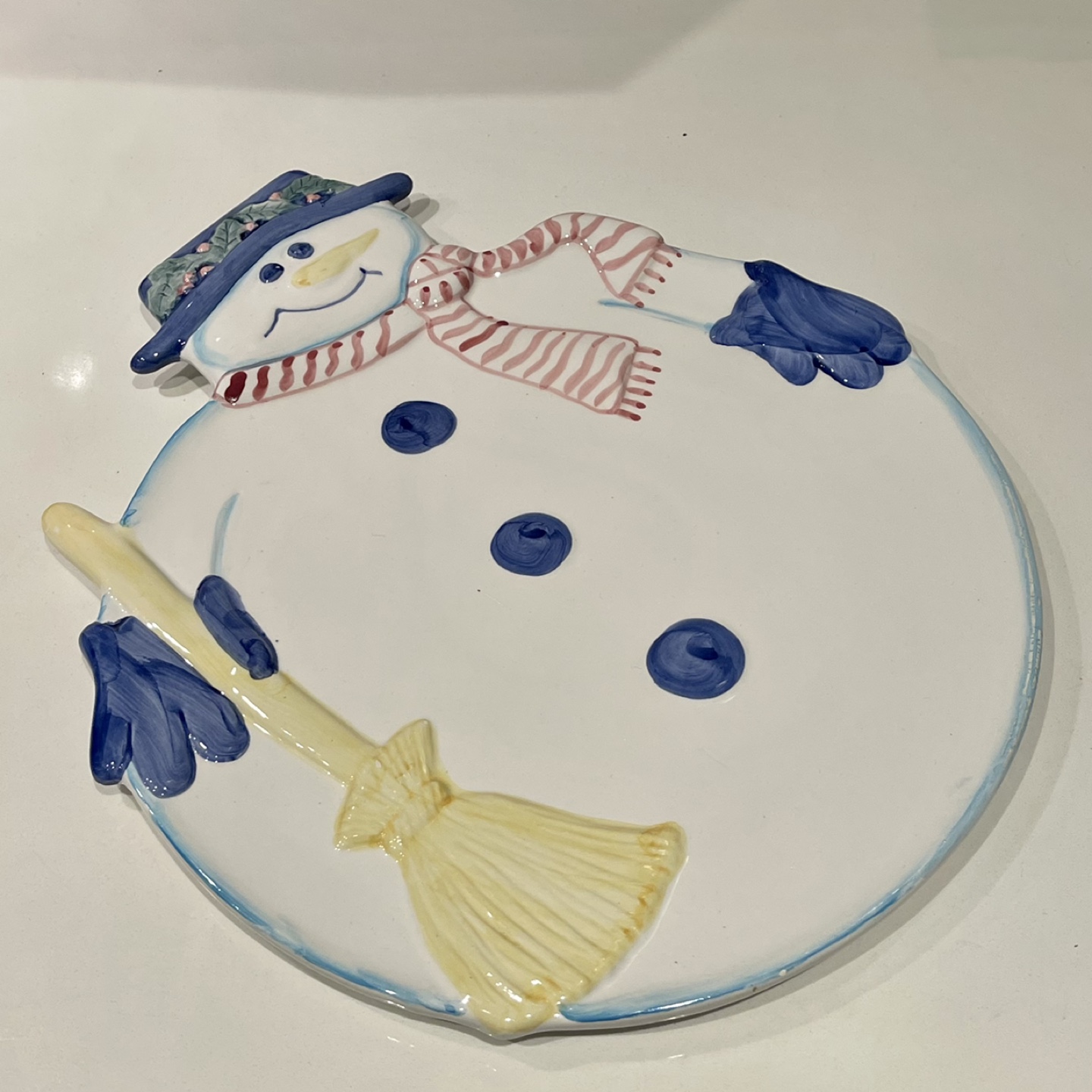 Snowman Ceramic Plater image indicator(3)
