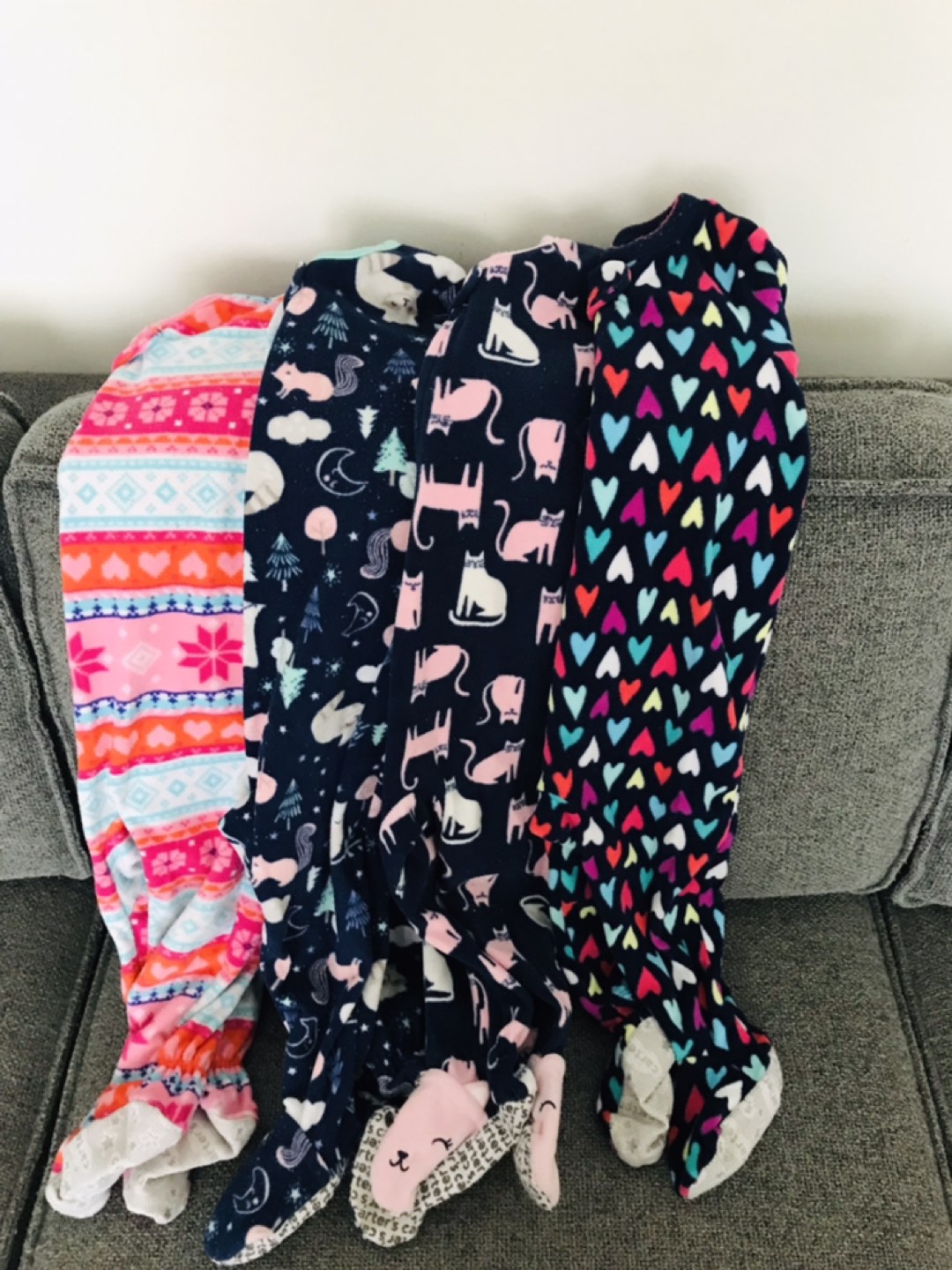 12 month footed pjs #Willowdale #freecycle thumbnail