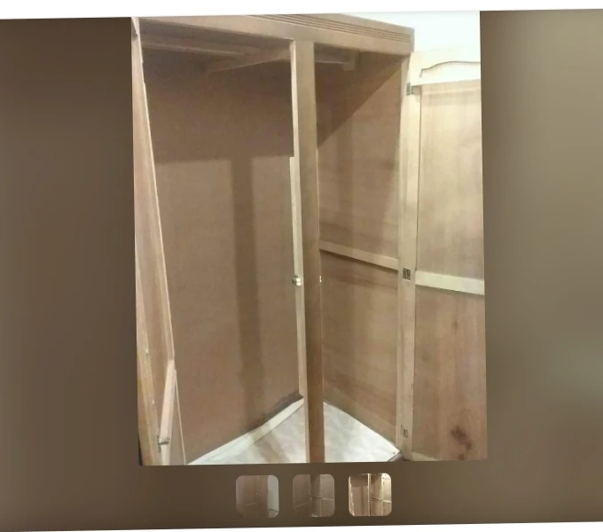 1 Wardrobe with double doors packaged to moving need gone ASAP